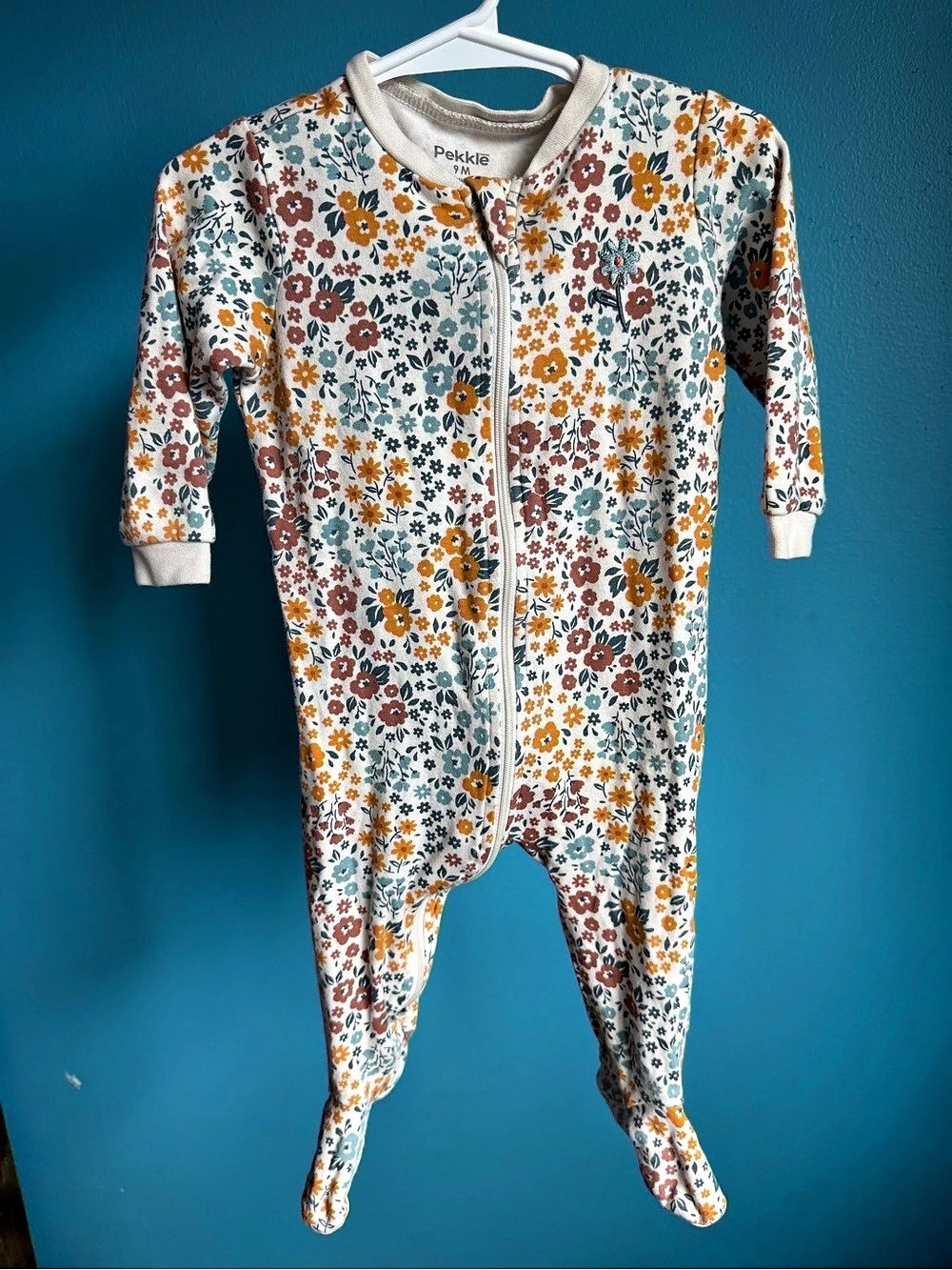 Pekkle Floral Footed Sleeper